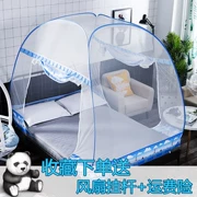 Mông Cổ yurt muỗi lưới miễn phí cài đặt trẻ em chống rơi nhà dây kéo 1,5 m đôi cửa 1,8M ba cửa mã hóa đôi - Lưới chống muỗi