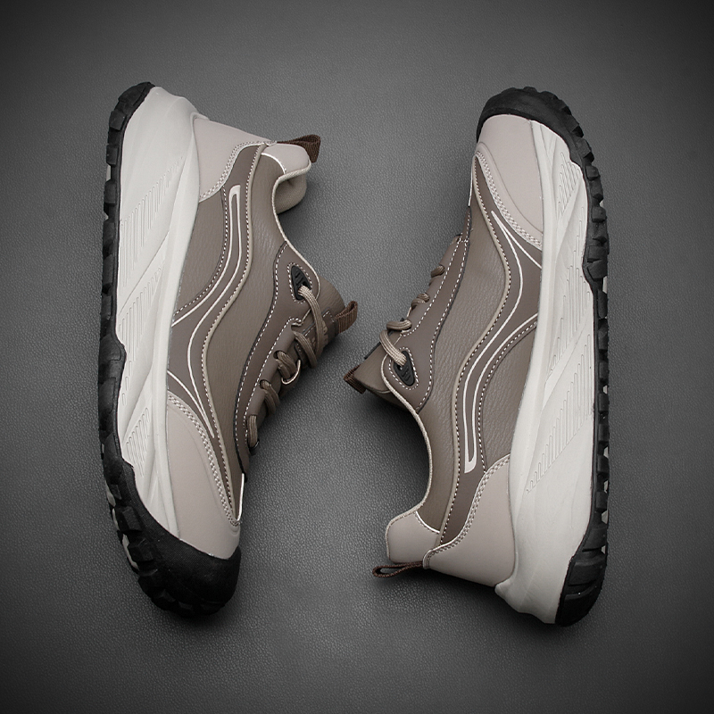 欧洲站男鞋时尚运动休闲鞋男士厚底增高户外通勤潮鞋拼色老爹鞋男