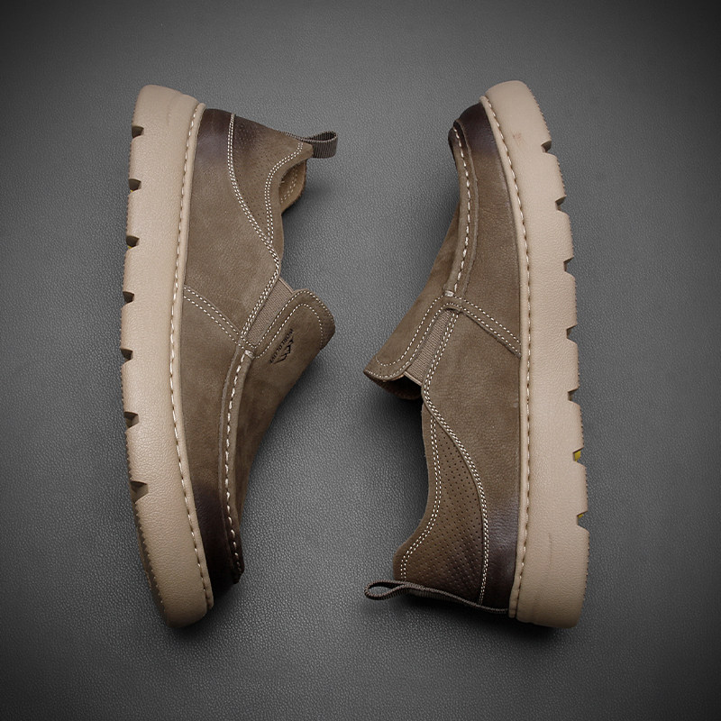 软轻弹！巨舒适~乐福鞋男头层牛皮2026春季豆豆鞋懒人时尚休闲鞋,流行男鞋,休闲皮鞋,淘宝优惠券,粉丝福利购,淘宝优惠卷