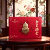 北京同仁堂金玉满堂四六拼礼盒陈皮铁皮石斛黄精灵芝新年送西洋参