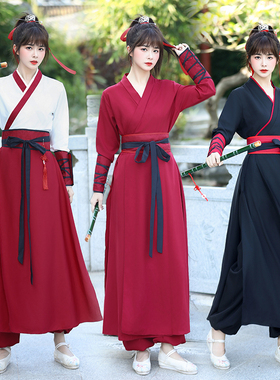 古装汉服女武侠秋季侠客古装女中国风新款超仙侠女帅气学生舞蹈服
