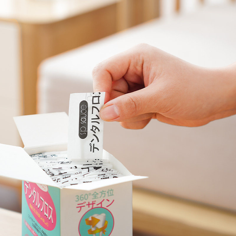 一次性牙线独立包装家庭装超细圆随身清洁牙齿100支牙签线剔牙线