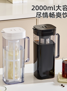 大容量咖啡冷萃壶过滤冷泡壶耐高温冷萃瓶冰箱冷淬咖啡冰滴咖啡壶