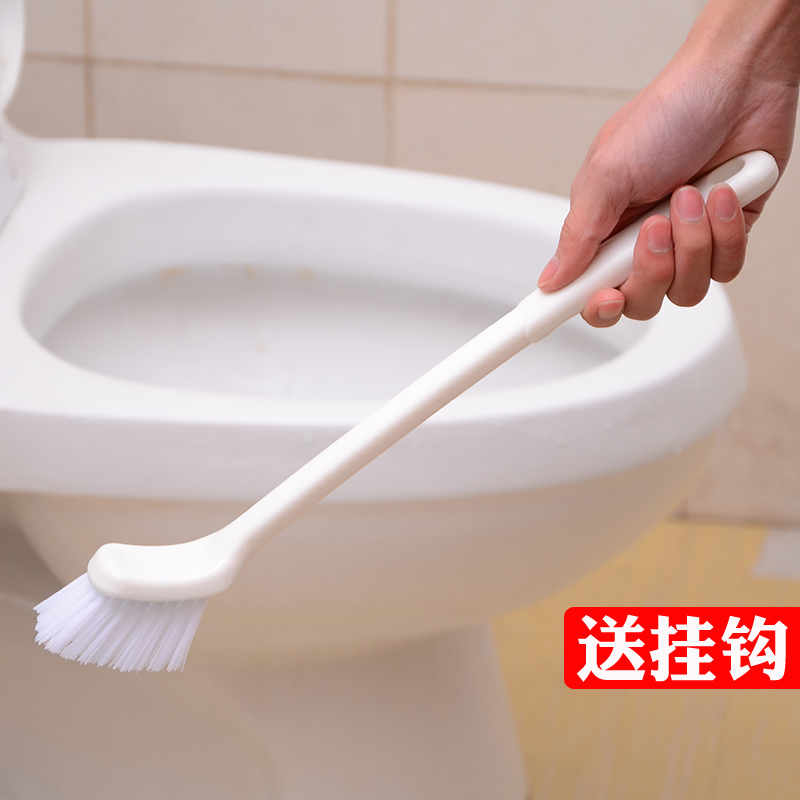 日本清洁扁头厕所长柄马桶刷