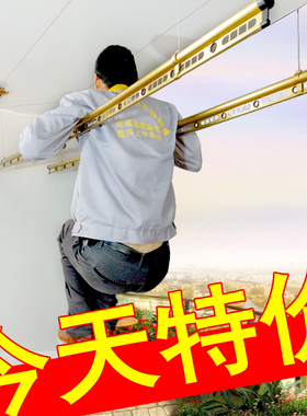 手摇式升降晾衣架包安装小阳台晒衣晾衣杆手动家用室内凉衣架加厚