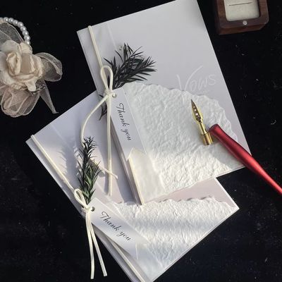 原创手工誓词卡高级户外法式