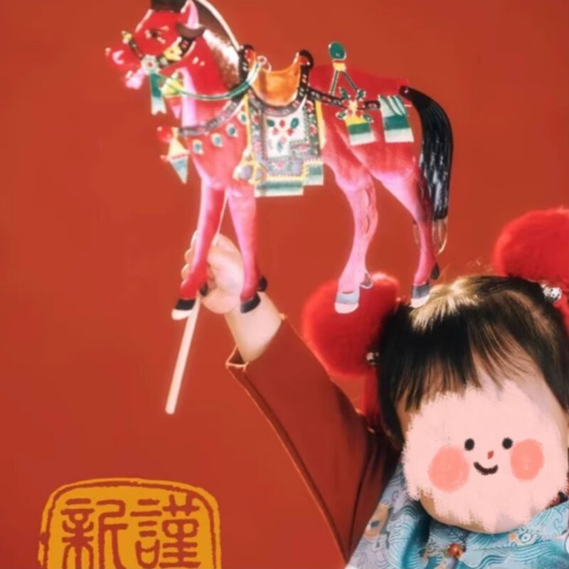 拍照摆件皮影马影楼用品
