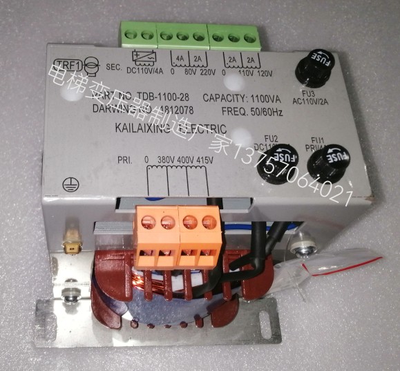 恒达富士电梯控制柜变压器TDB-1100-28 电梯专用变压器