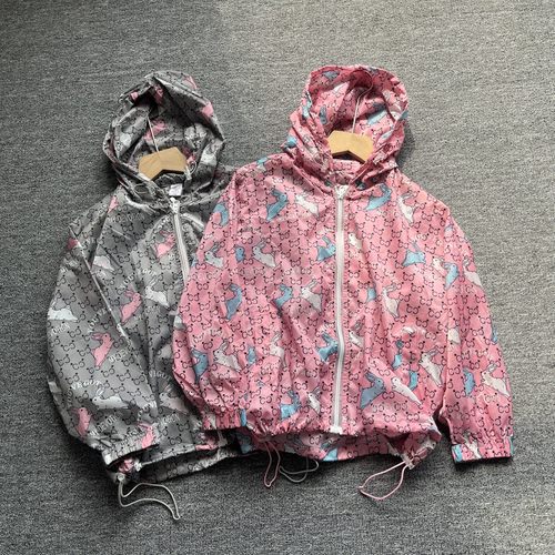 女童连帽防晒衣长袖户外薄款