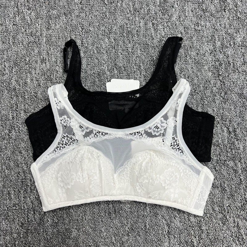 超美蕾丝防走光薄款内衣聚拢调整型文胸透气性感纯欲风