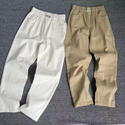 高腰宽松显瘦简约百搭长裤小脚裤