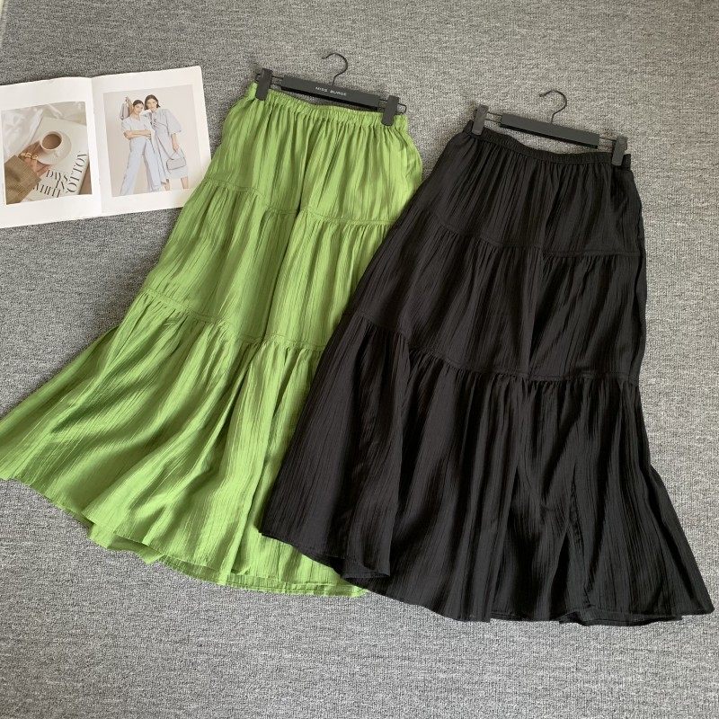 日单 试衣间女装半身裙女夏季拼接蛋糕裙休闲度假风过膝长裙子,女装/女士精品,半身裙,淘宝优惠券,粉丝福利购,淘宝优惠卷