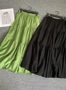 天丝手感试衣间女装半身裙