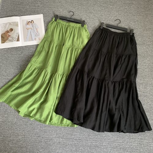 天丝手感试衣间女装半身裙