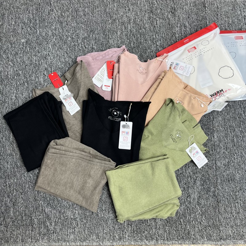 套装保暖内衣女加绒加厚德绒无痕秋衣套装内穿上衣秋冬季打底衫