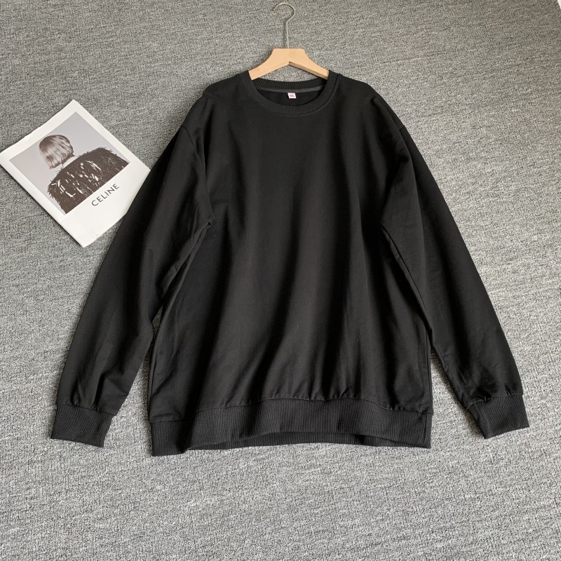 断码清 男士加大加肥大码卫衣春秋款圆领美式宽松显瘦百搭上衣