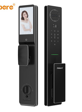 Hobere弘博汇F13智能锁 精雕掌静脉人脸识别自动锁 视频对讲