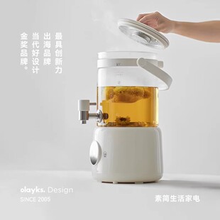 olayks立时聚嗨桶2.8L恒温水龙头养生壶家用多功能花茶壶