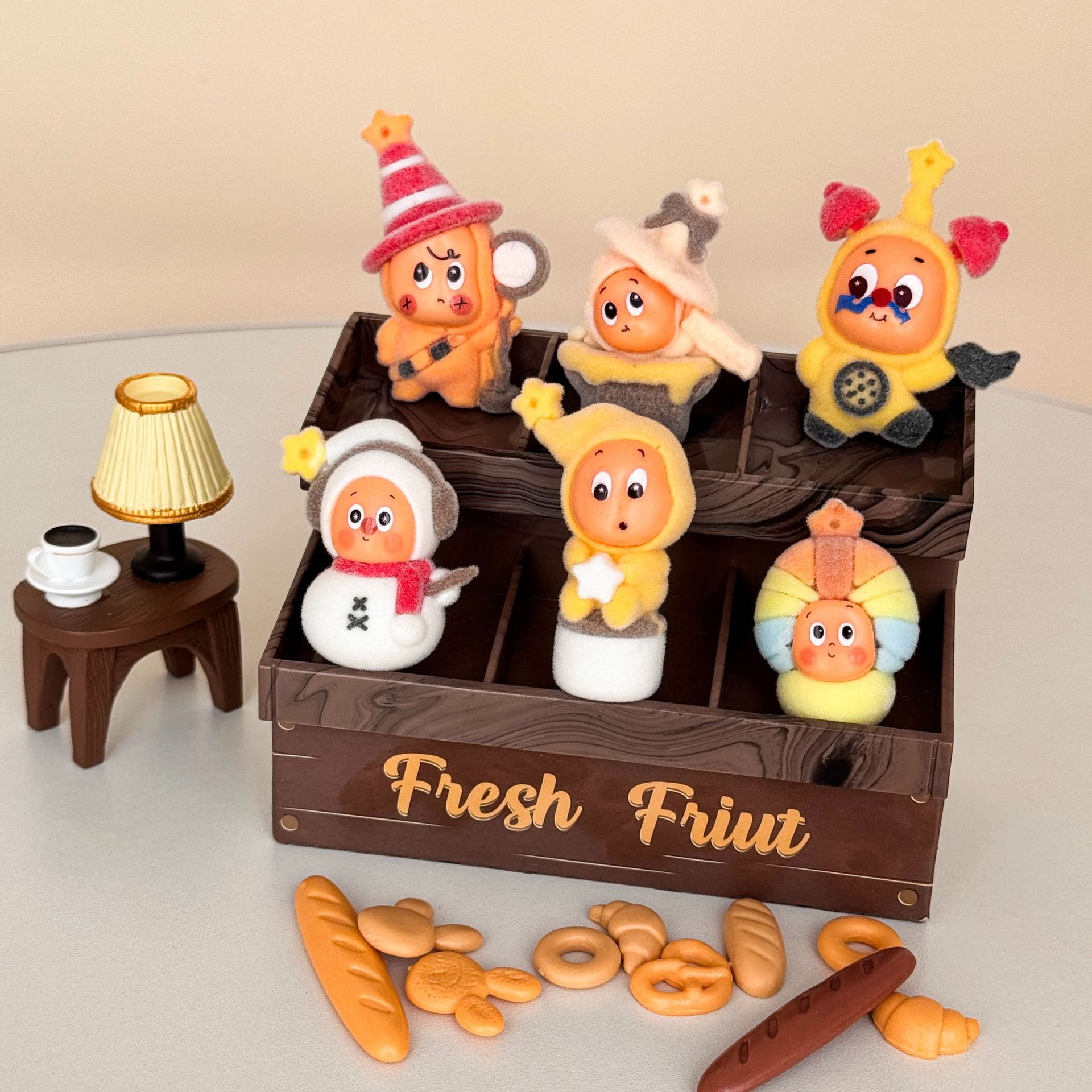 星星人盲盒 可爱卡通DIY毛绒钥匙扣包包挂件桌面车载装饰工位摆件