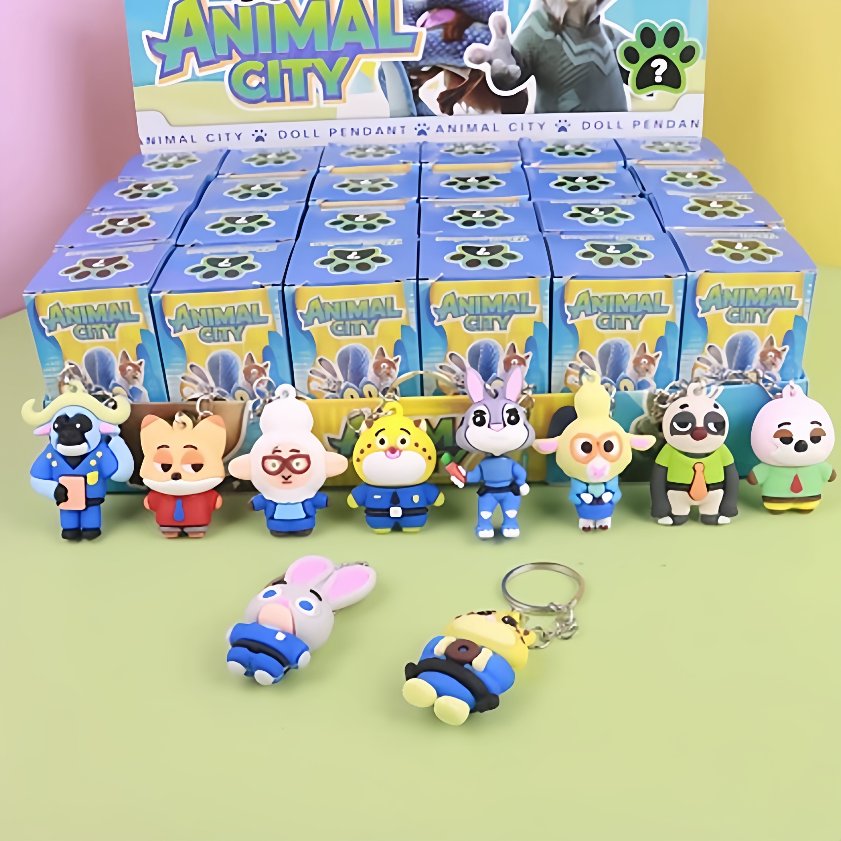 疯狂动物城盲盒洞洞乐周边玩偶手办小学生礼物挂件挂饰奖励公仔