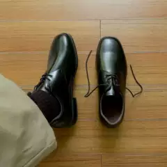 Square-Toe Derby Shoes 2026 New British Style Men's Business Commuting Casual Leather Shoes Formal Wear Wedding Shoes