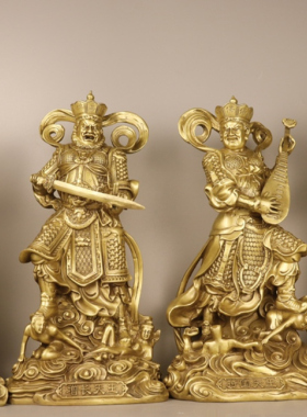 四大天王神像一天大号摆件家居