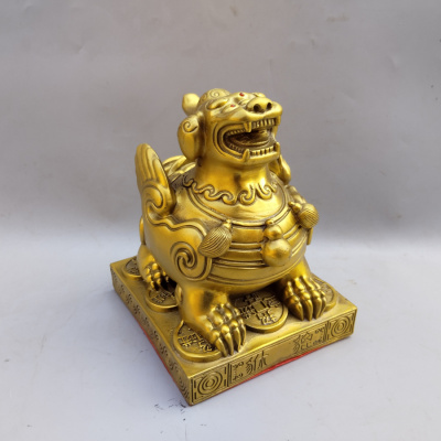 招财铜独角兽皮丘神兽貔貅摆件