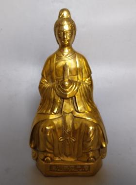 碧霞元君铜像摆件家居佛堂桌面