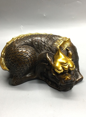 铜貔貅吞金兽金钱兽摆件招财聚财