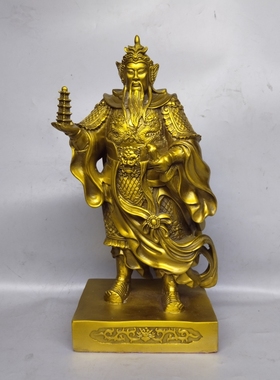 托塔李天王李靖神像摆件大号家居