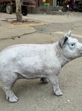 铜猪摆件大号生肖猪招财纳福门厅