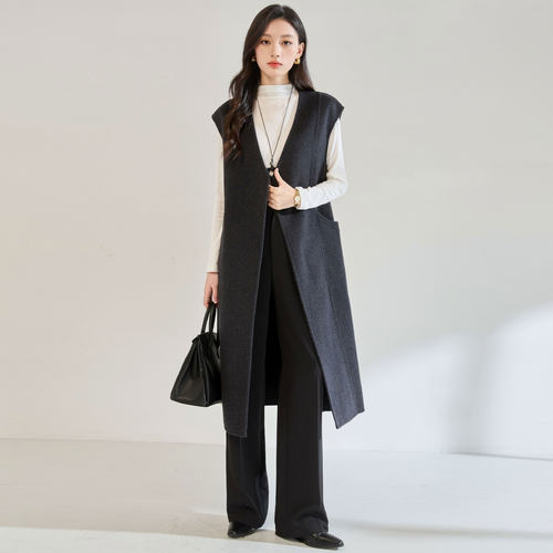 25秋冬羊绒款气质简约羊毛天丝高