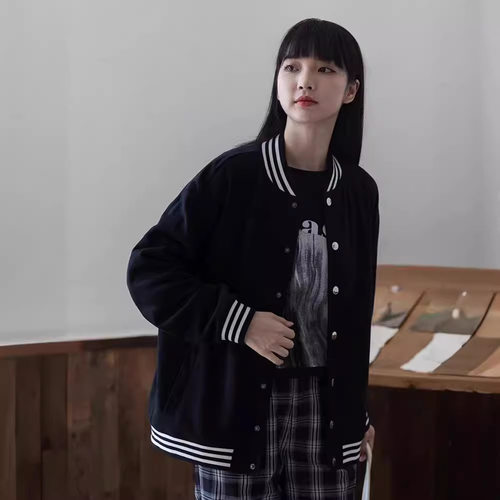 2023年新款棒球服女春秋季薄款学