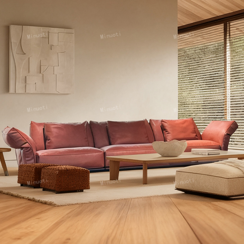 Camelot卡梅洛特真皮沙发意式极简设计师别墅大平层客厅直排组合