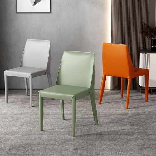 意式极简马鞍椅子家用餐厅