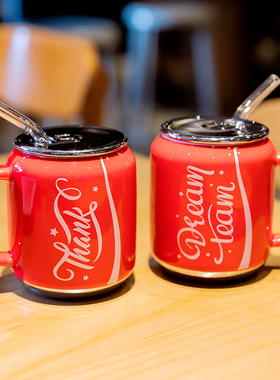 杯子男孩可乐水杯男童儿童专用家用喝水小陶瓷杯2025新款马克杯