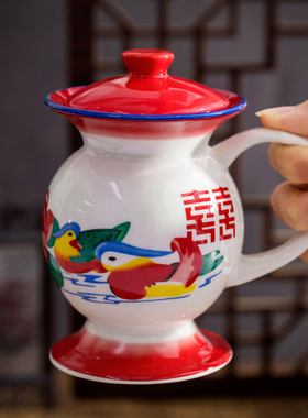 痰盂罐水杯网红夜壶茶杯创意搞怪风尿壶款茶缸搪瓷尿罐小马桶杯子