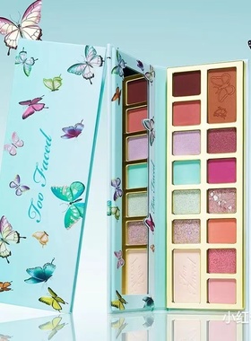特价预/美国官网2022春季Too Faced蝴蝶系列14色眼影盘 Femme腮红