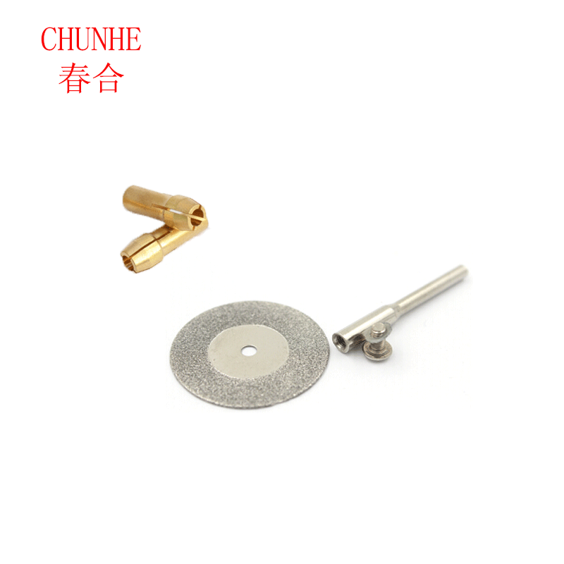 电磨金刚石锯片玻璃砂轮金刚砂切片玉石切割片手机屏幕铜夹头