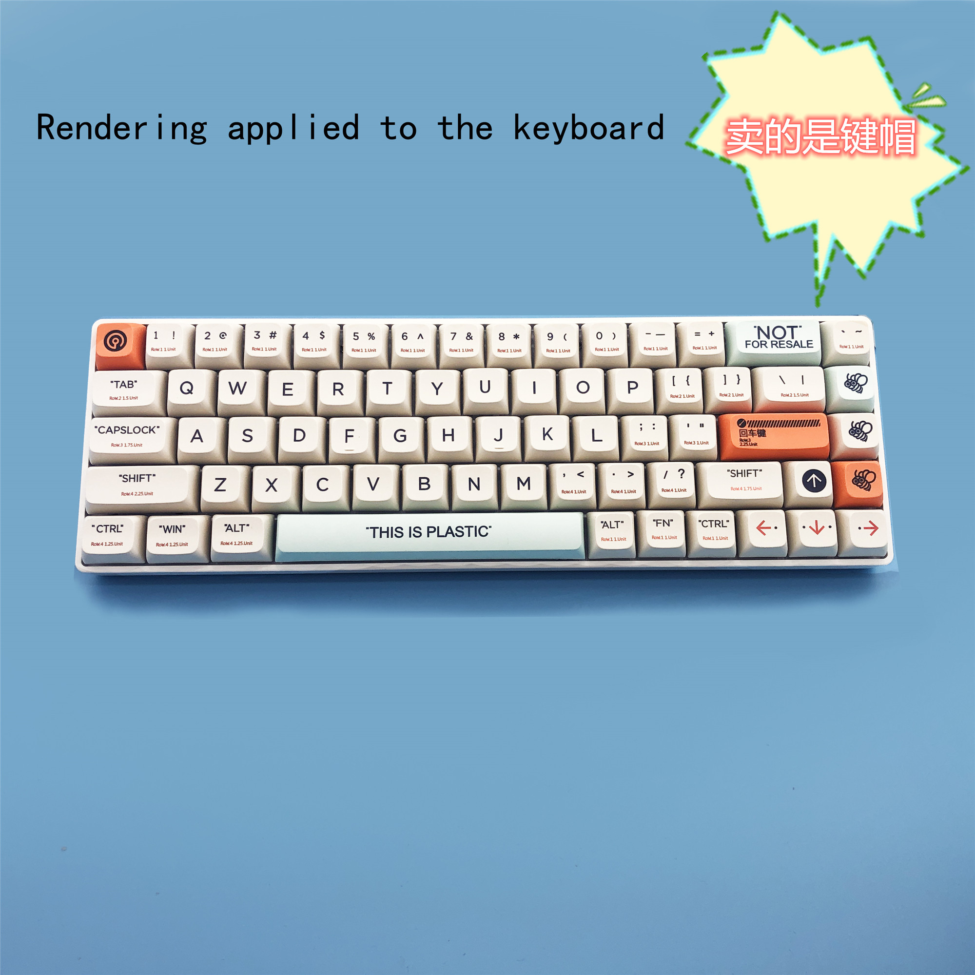 플라스틱 키캡 XDA 높이 PBT 소재 승화 64|68|87|104|108CIY 기계식 키보드 128 키