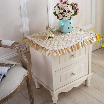 欧式电视机罩防尘罩冰箱洗衣机床头柜盖布多用巾盖巾小桌布小方巾