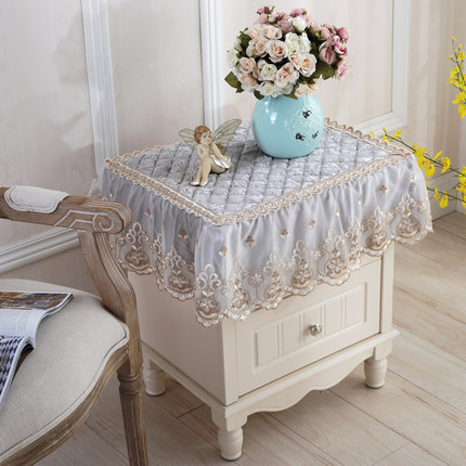 欧式电视机罩防尘罩冰箱洗衣机床头柜盖布多用巾盖巾小桌布小方巾