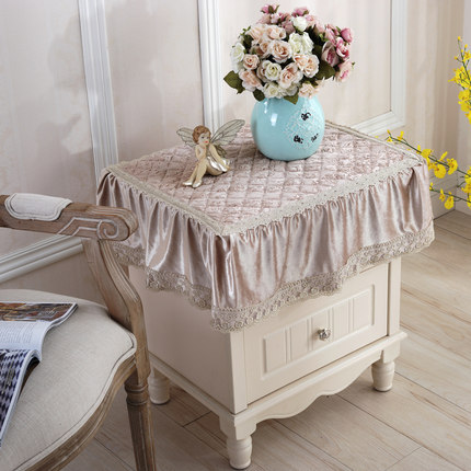 欧式电视机罩防尘罩冰箱洗衣机床头柜盖布多用巾盖巾小桌布小方巾