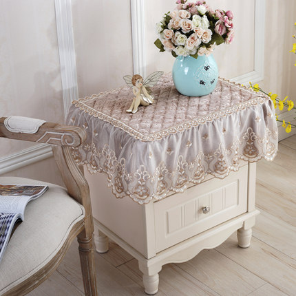 欧式电视机罩防尘罩冰箱洗衣机床头柜盖布多用巾盖巾小桌布小方巾