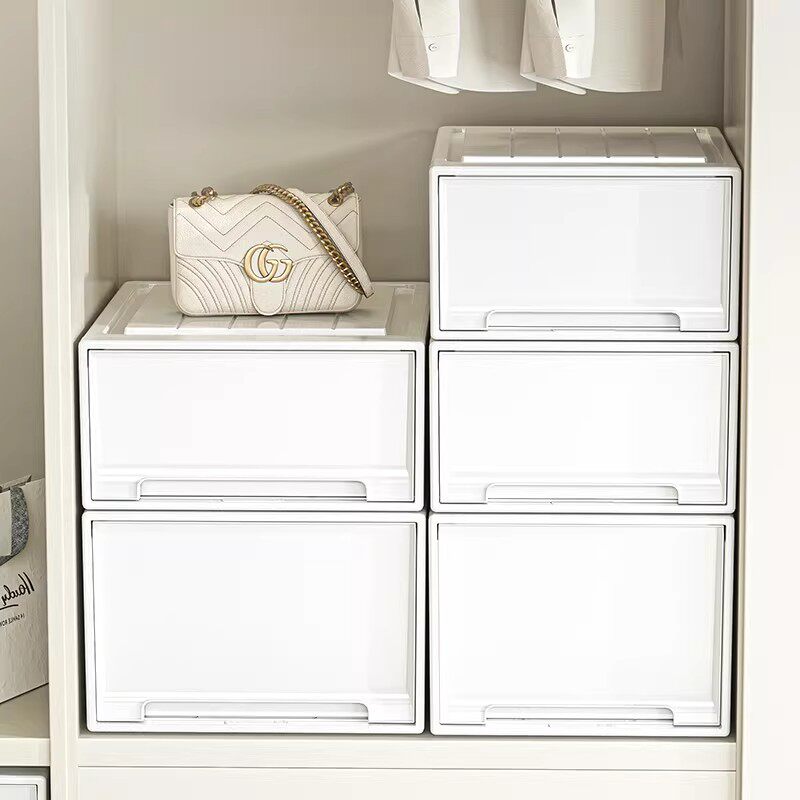 收纳箱抽屉式塑料家用衣服透明衣柜内衣收纳盒衣物储物柜子整理箱
