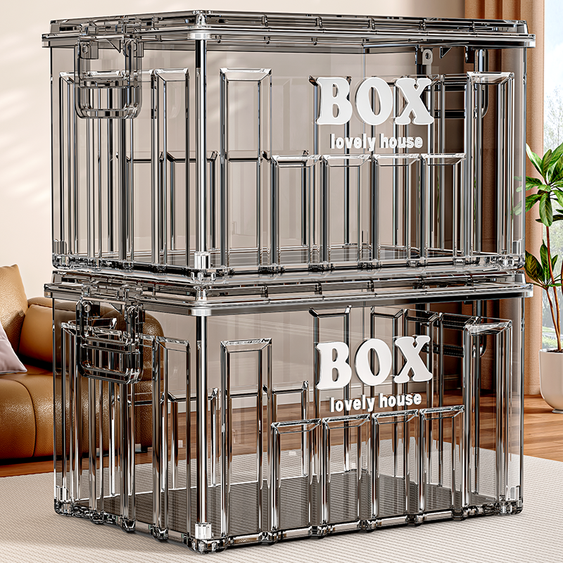 透明收纳箱家用大容量衣物塑料