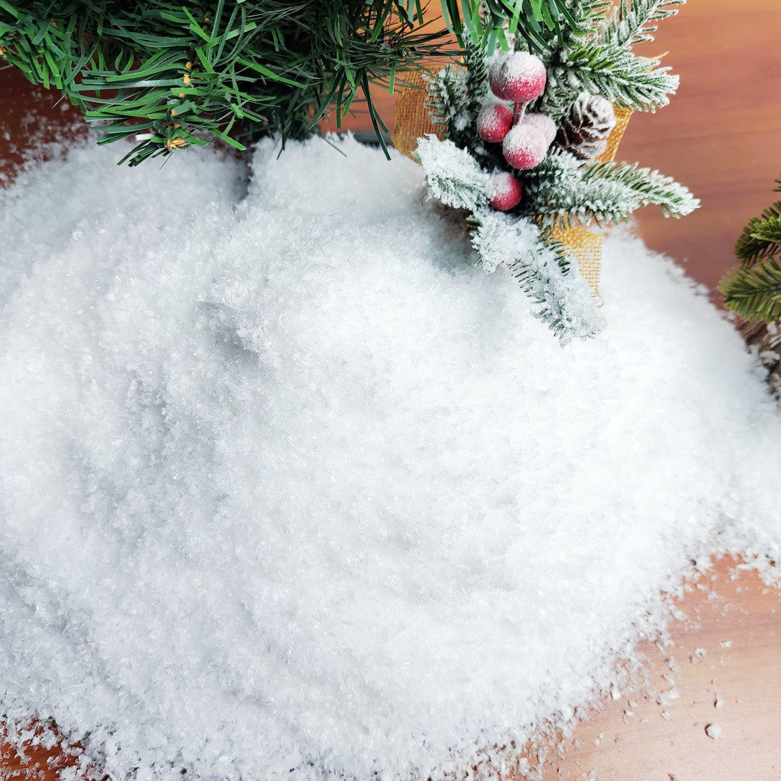 圣诞造景雪景橱窗场景布景仿真雪花粉假雪人造雪干雪粉拍照摄影雪