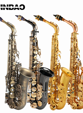 津宝萨克斯乐器JBAS-200中音降E调初学者成人演奏考级次中音降B调