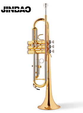 津宝 小号乐器JBTR-020降B调专业演奏85铜小号磷铜吹嘴管专业
