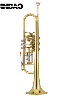 津宝小号乐器JBTR-440扁键小号三扁键降B调小号三音号三键转阀